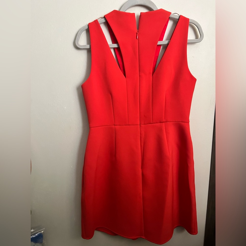 BCBG MAXAZARIA RED ORANGE A LINE DRESS♥️🧡 - Picture 2 of 2